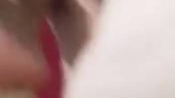 Dripping pussy pounded in a close-up video