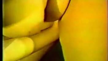 Voluptuous older spouse recorded while toying with the enormous equine penis